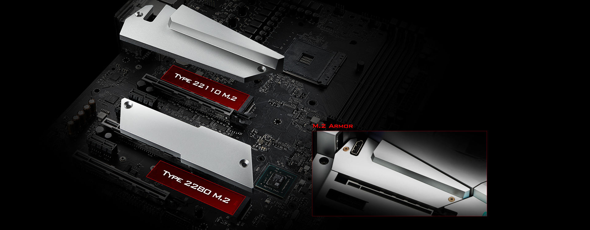 Hyper M.2 x 2 & 22110 (Gen3 x4)